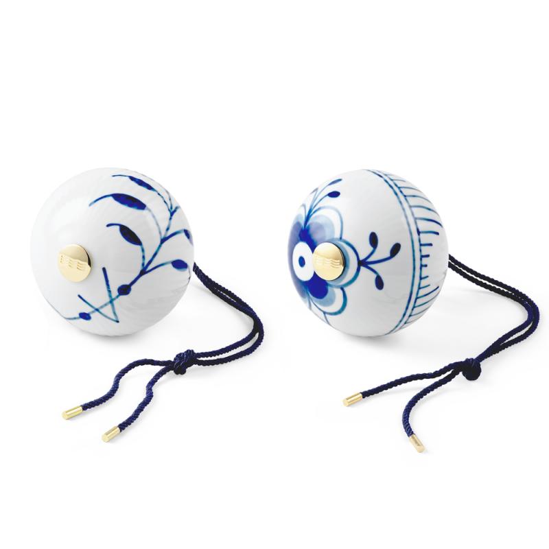 ブルーフルーテッド メガ オーナメント セット|ロイヤル