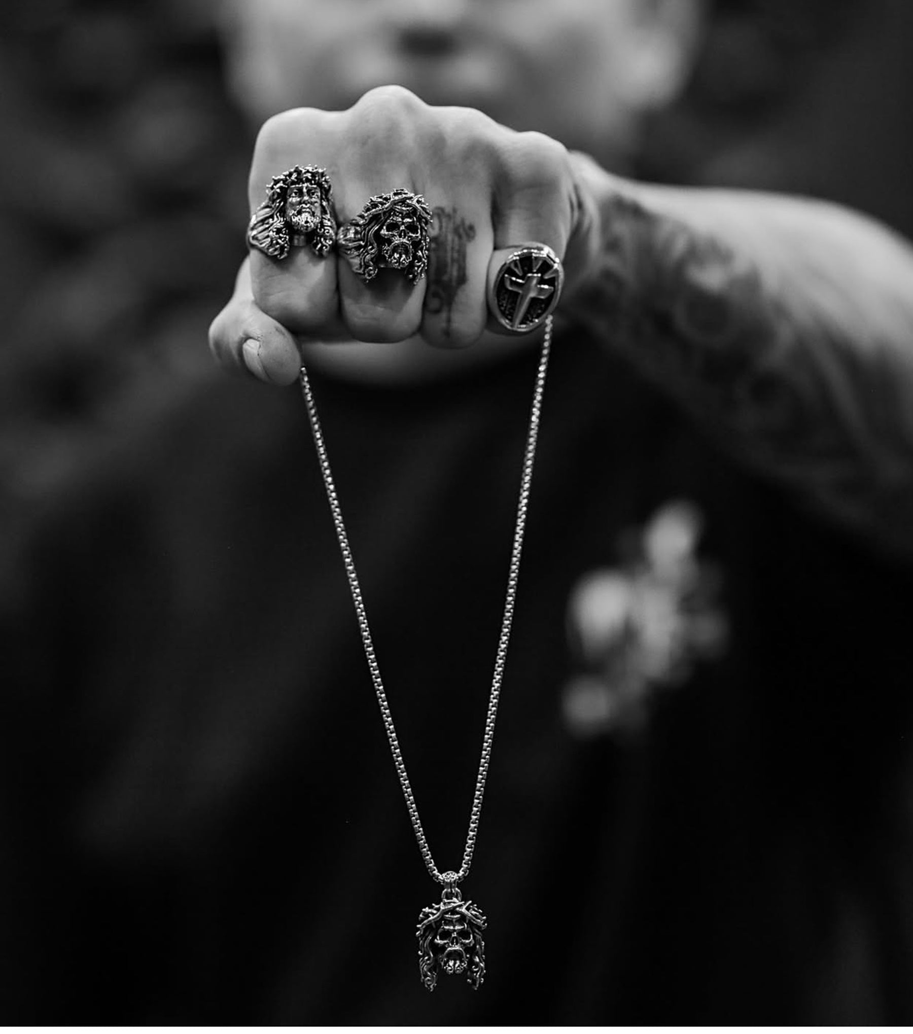 Jesus Skull Pendant Sterling silver – The 101 Corporation