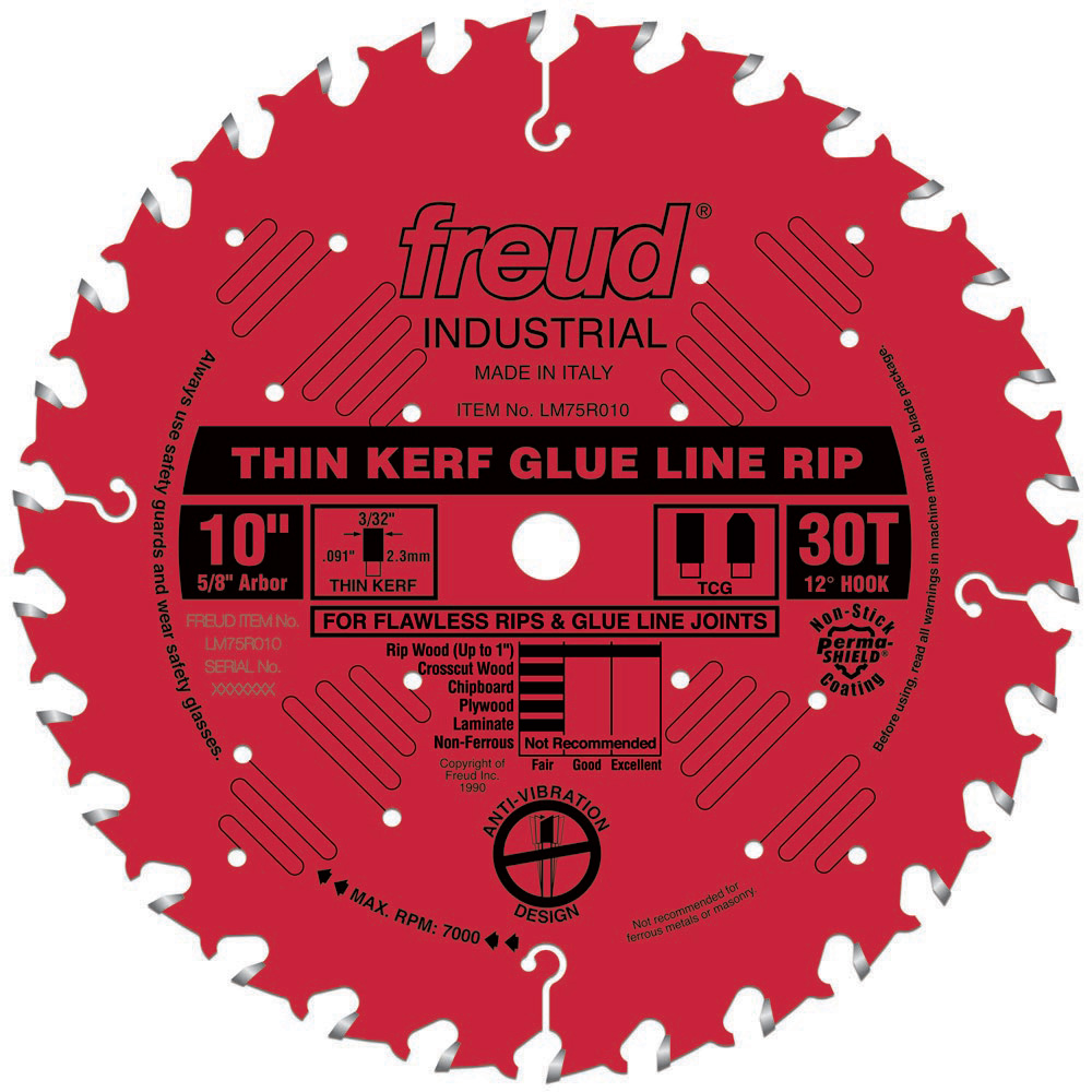Freud 10'' Thin Kerf Glue Line Rip Saw Blade | Rockler Woodworking