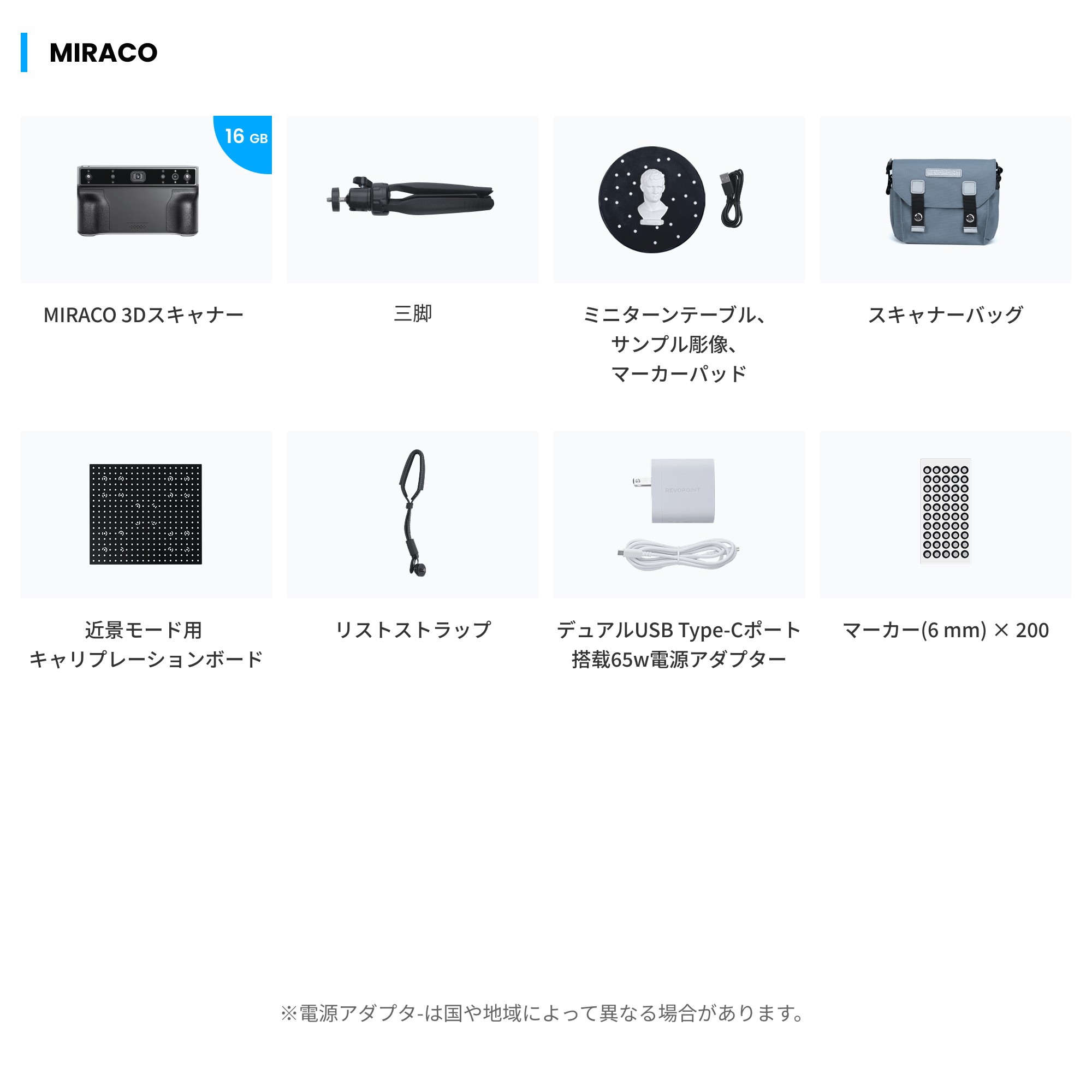 Revopoint MIRACO 3Dスキャナー | 小中大オブジェクト対応の