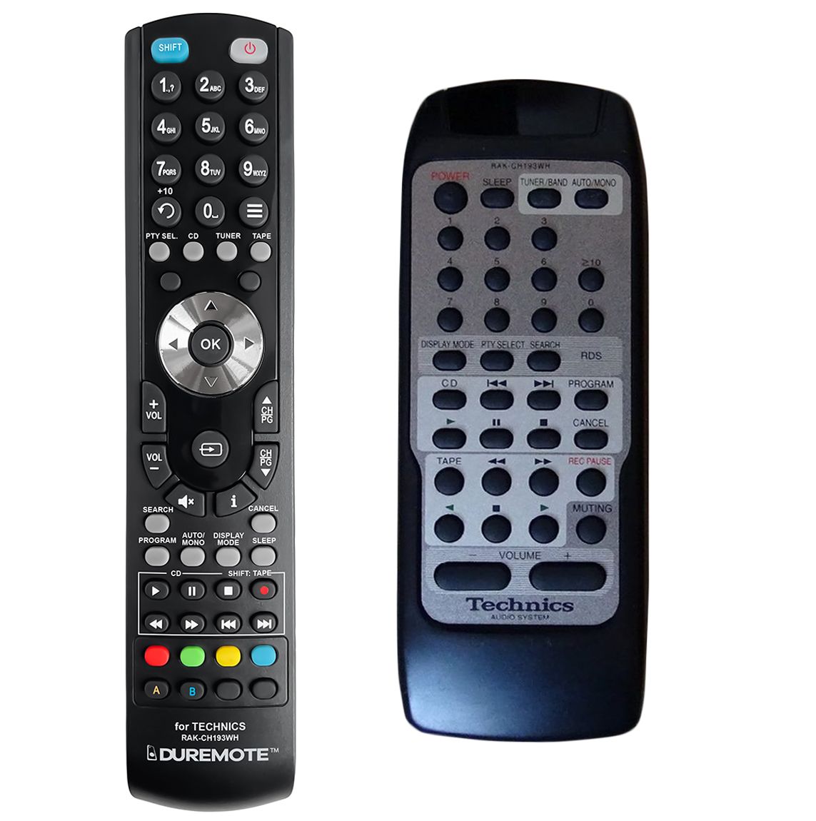 TECHNICS RAK-CH193WH - remote control duplicate - $19.5 : REMOTE