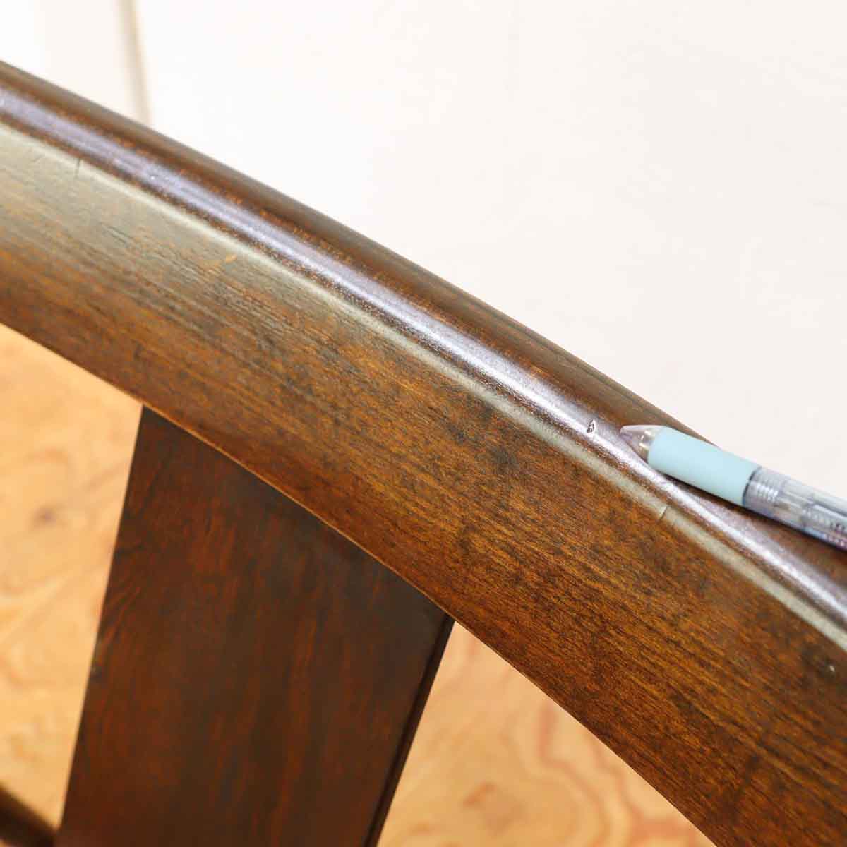 松本民芸家具 #77型 曲肘イス ラッシ 1人用 【1】 民芸イス 中古