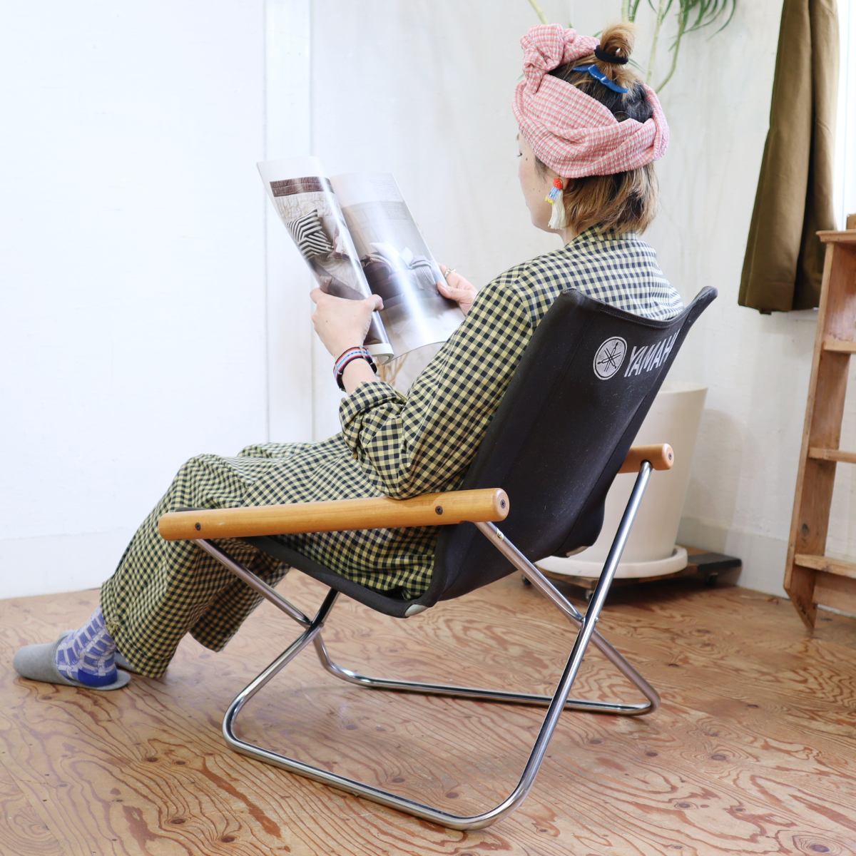 ニーチェアー ビンテージ チェア 折りたたみ キャンパス ニーチェアー