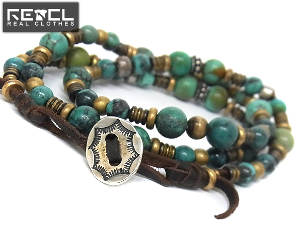 FLAT HEAD/フラットヘッド ターコイズビーズブレスレット/SI-BR 買取り