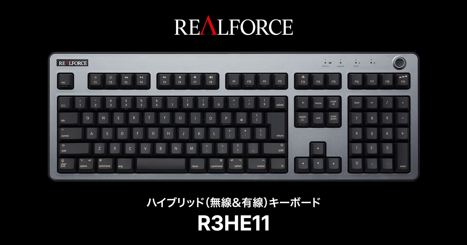 製品 : REALFORCE R3 キーボード Mac 配列 / R3HE11 | REALFORCE