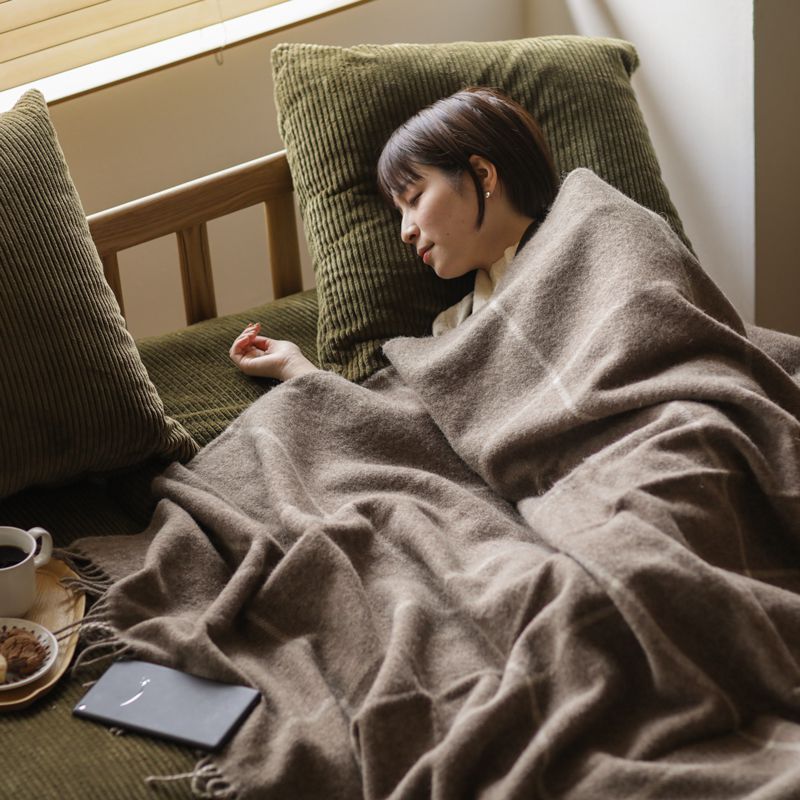 ウールブランケット Silkeborg ダナーヤ ウィンドウペン ｜家具