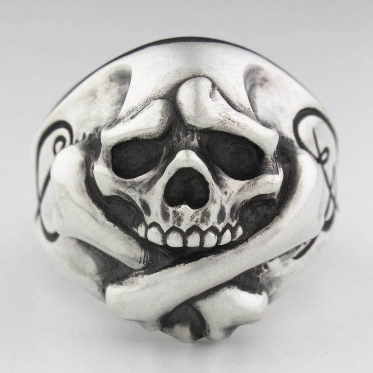 ラットレース - Cry Baby Cross Bone Skull Ring – RAT RACE OFFICIAL