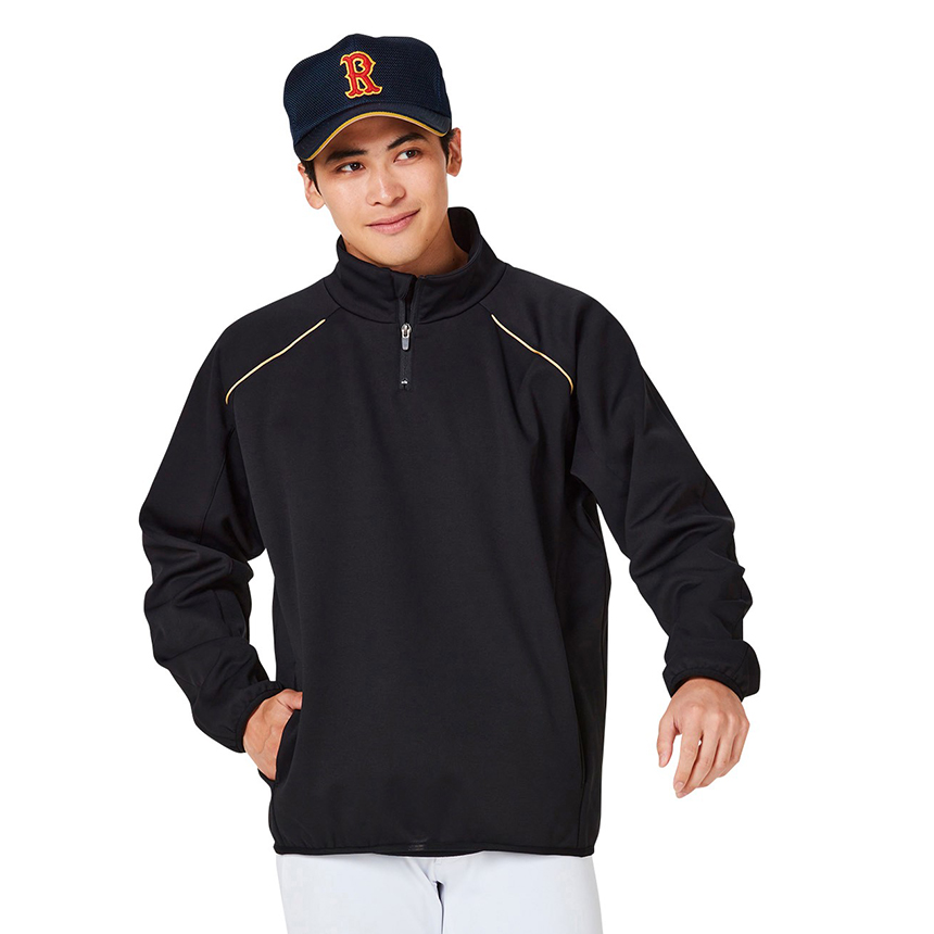 ブロックフリースハーフジップトップ 高校野球対応 | アパレル