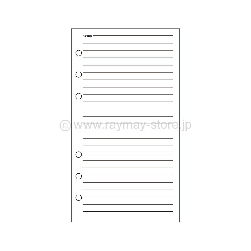 キーワード リフィル 聖書サイズ 横罫ノート（6.5mm罫） / レイメイ