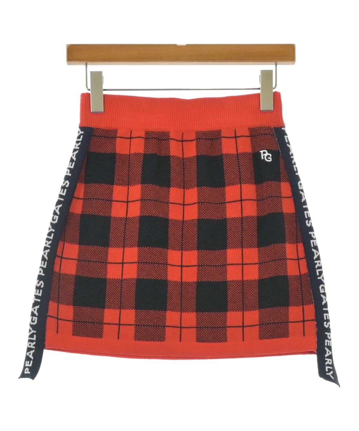 PEARLY GATES（パーリー ゲイツ）ミニスカート 赤 サイズ:0(XS位
