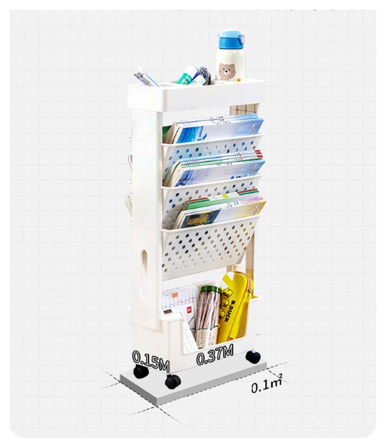 楽天市場】ファイルワゴン 5段 キャスター付き 本棚 サイドワゴン 斜め