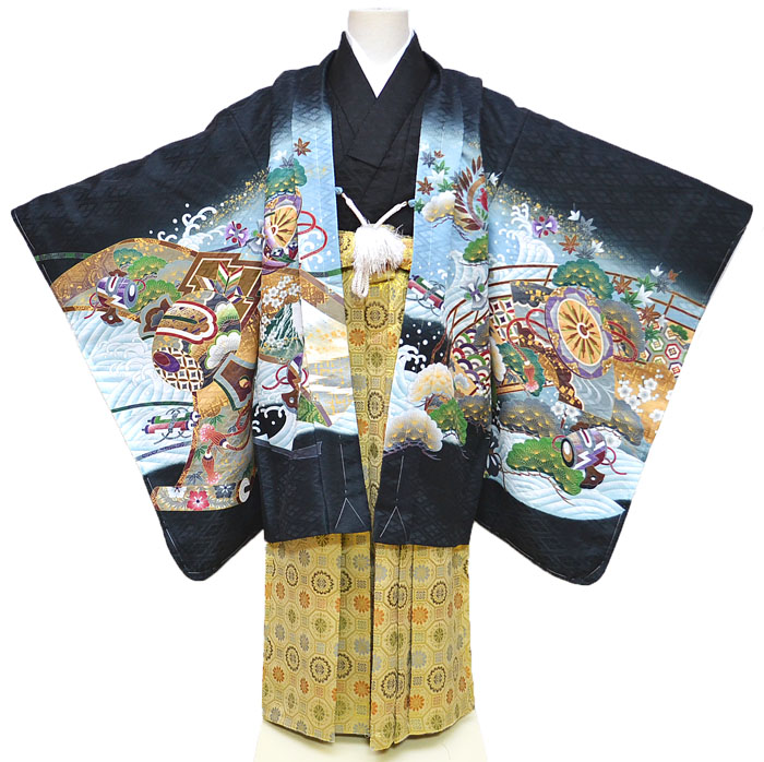 楽天市場】七五三 753 着物 男の子 袴 セット 3歳羽織袴 フルセット 鷹