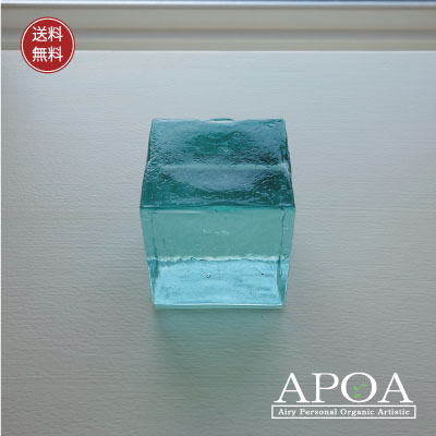 楽天市場】ガラスキューブ Sサイズ バリガラス ペーパーウエイト