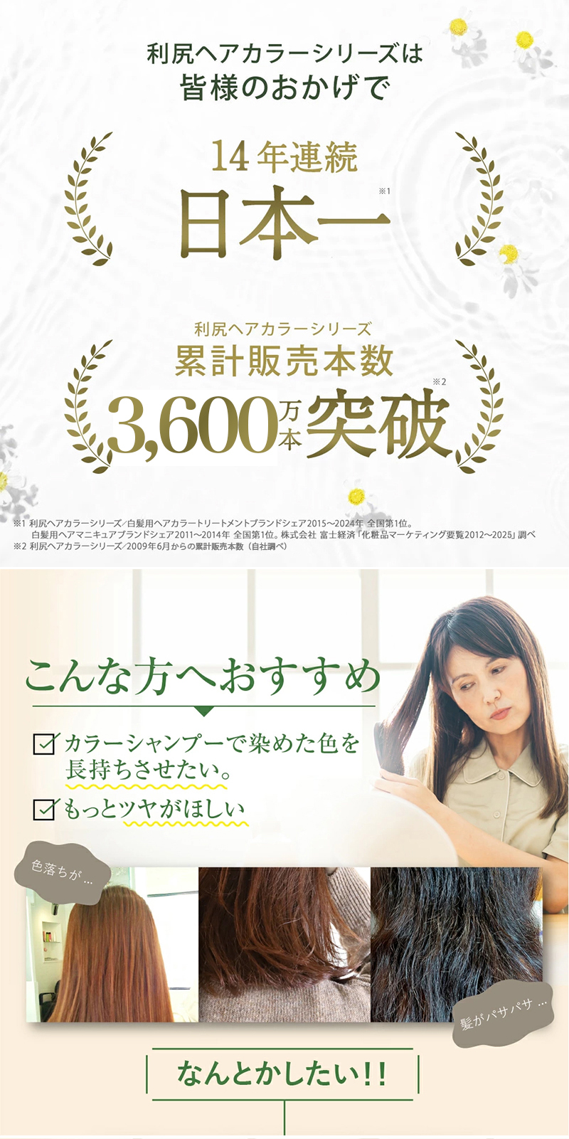 楽天市場】白髪用 利尻カラーケア コンディショナー 200ml ノン