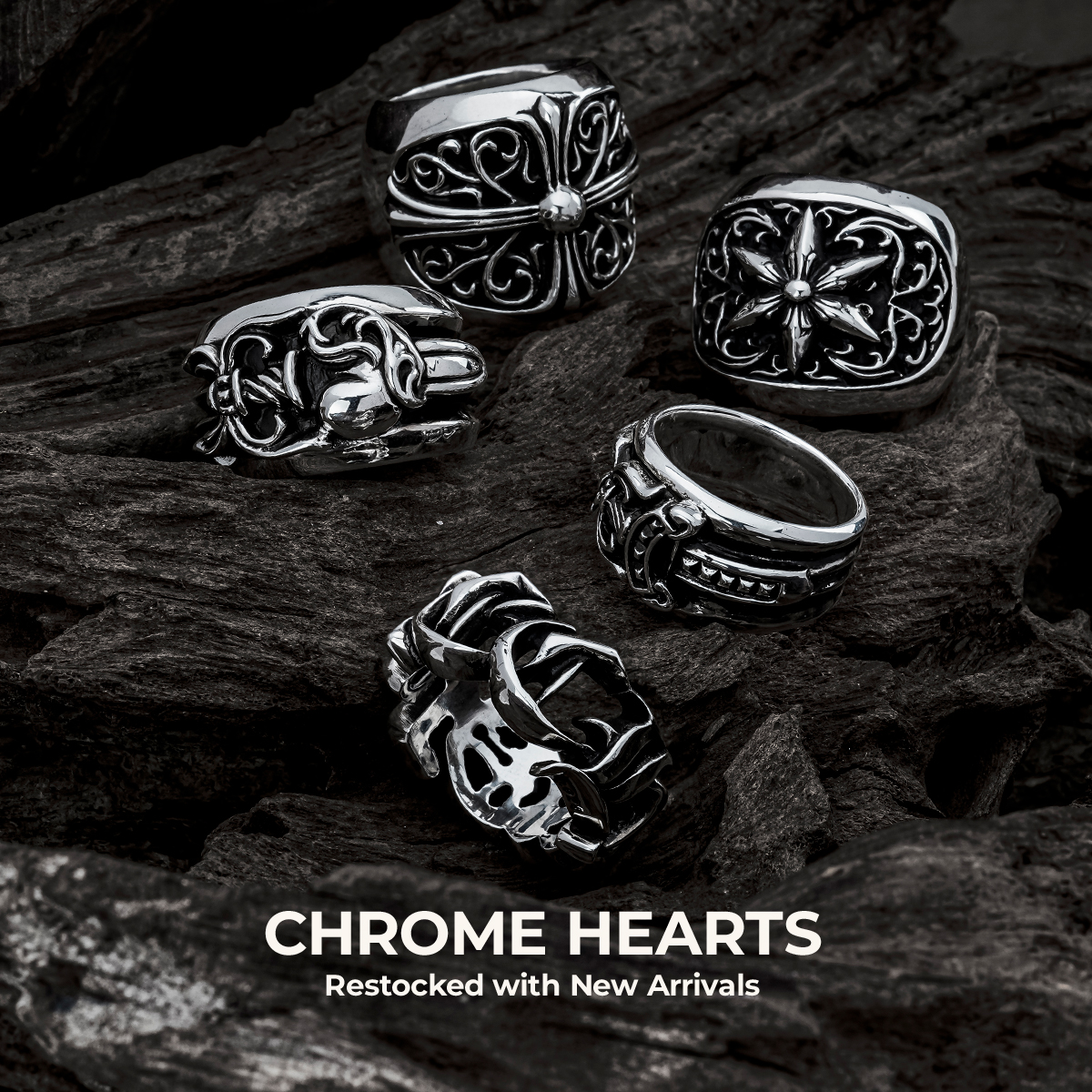 ビヨンクール クロムハーツ シルバーリング 楽天市場】クロムハーツ Chrome Hearts ベビーベル リング w/ 3