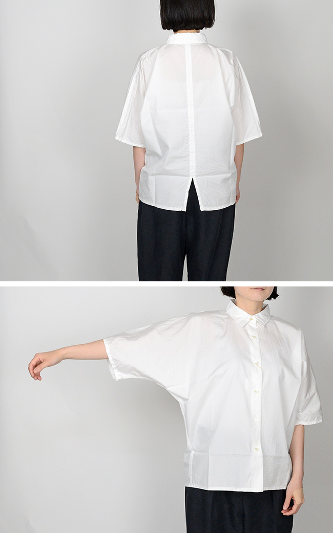 楽天市場】homspun ホームスパン 100/2ブロード シャツカラー ブラウス