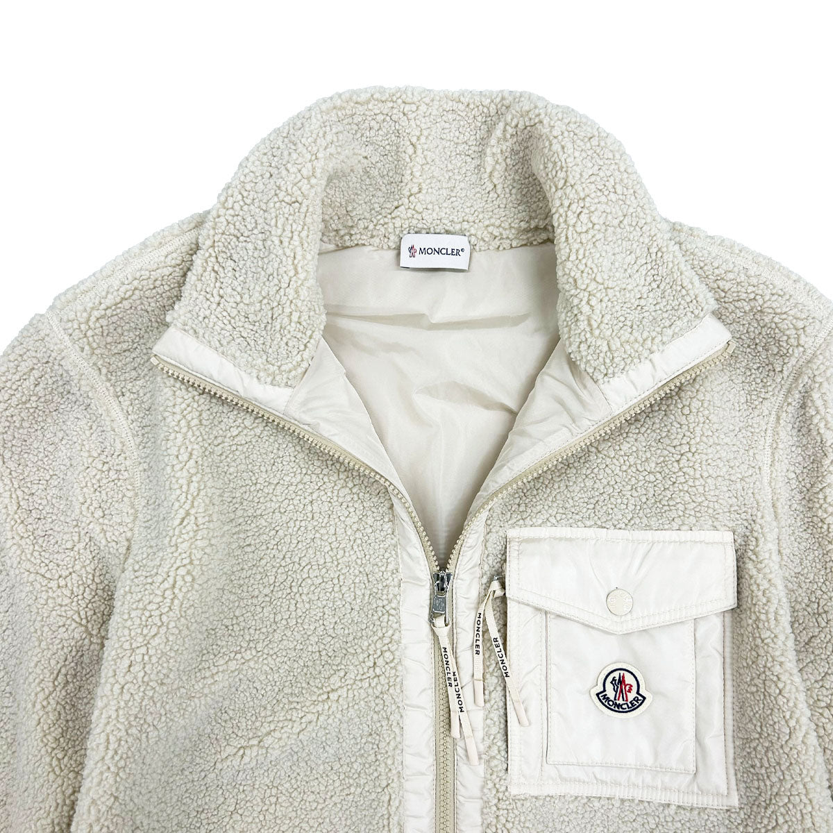 MONCLER]FELPA APERTA COIN ZIP/WHITE(8G000-43-89B59) – R&Co.