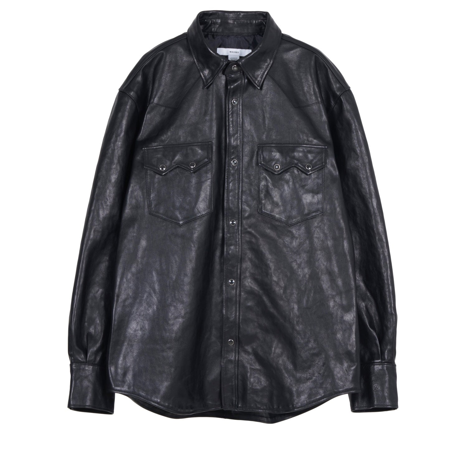 MASSES]HORSE LEATHER SHIRT/BLACK – R&Co.