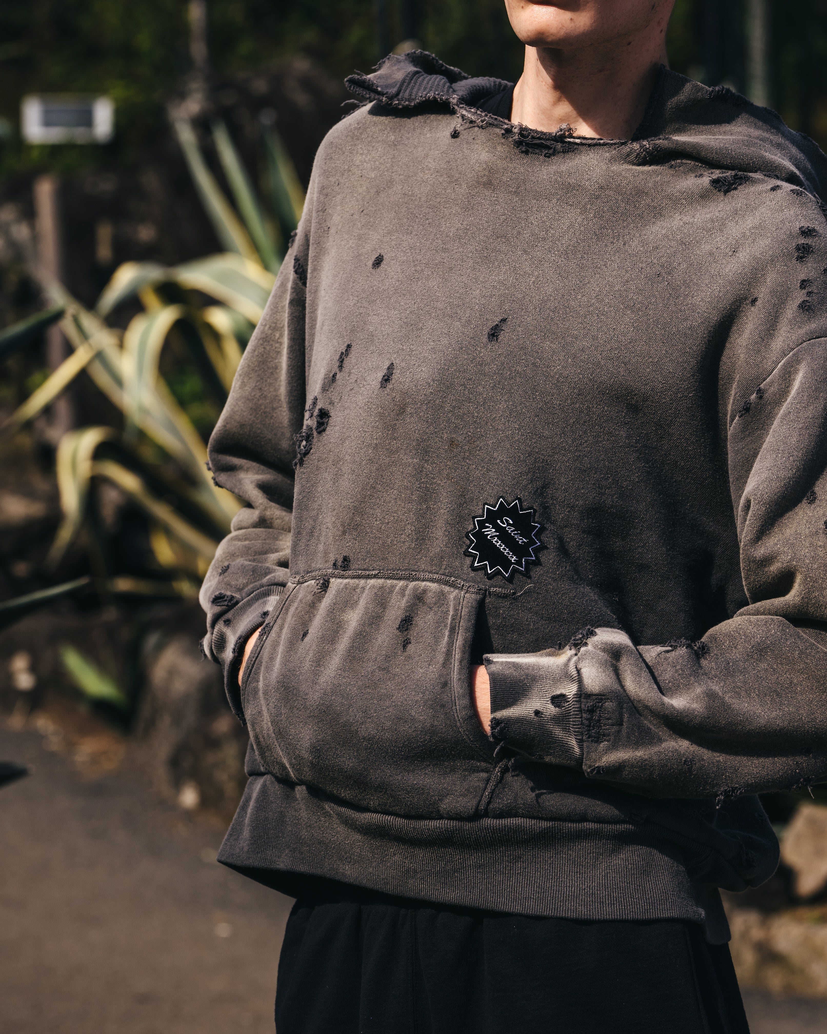 SAINT Mxxxxxx]HOODIE/DOUBLE FACE/BLACK(SM-HR8-0000-051) – R&Co.