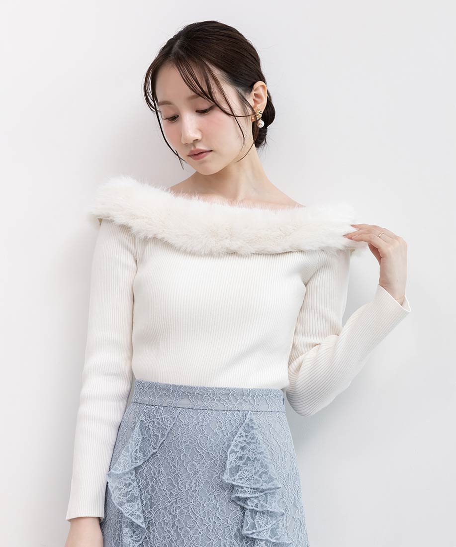 SALE】オフショルファーニットトップスRANDA公式サイト