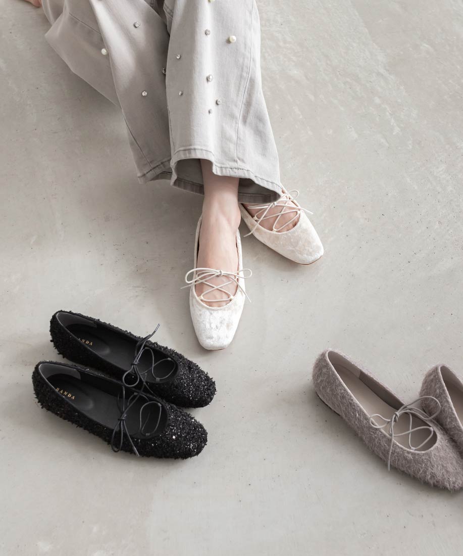 SALE】レースアップフラットパンプスRANDA公式サイト
