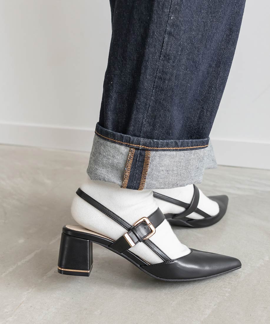 ゴールドパーツバックストラップパンプスRANDA公式サイト