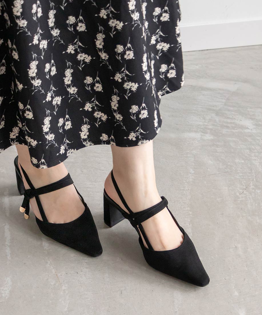 リボンモチーフストラップパンプスRANDA公式サイト