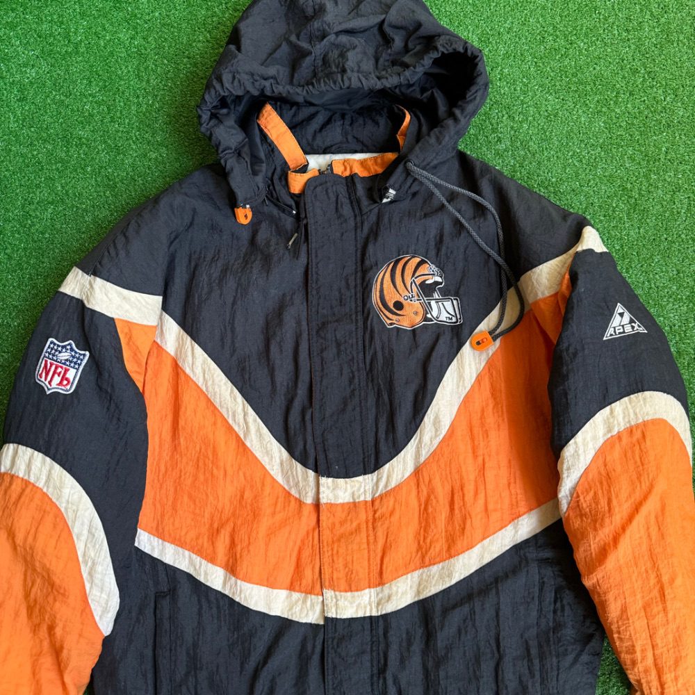 90's Cincinnati Bengals Aplex One NFL Jacket Size Medium – Rare VNTG