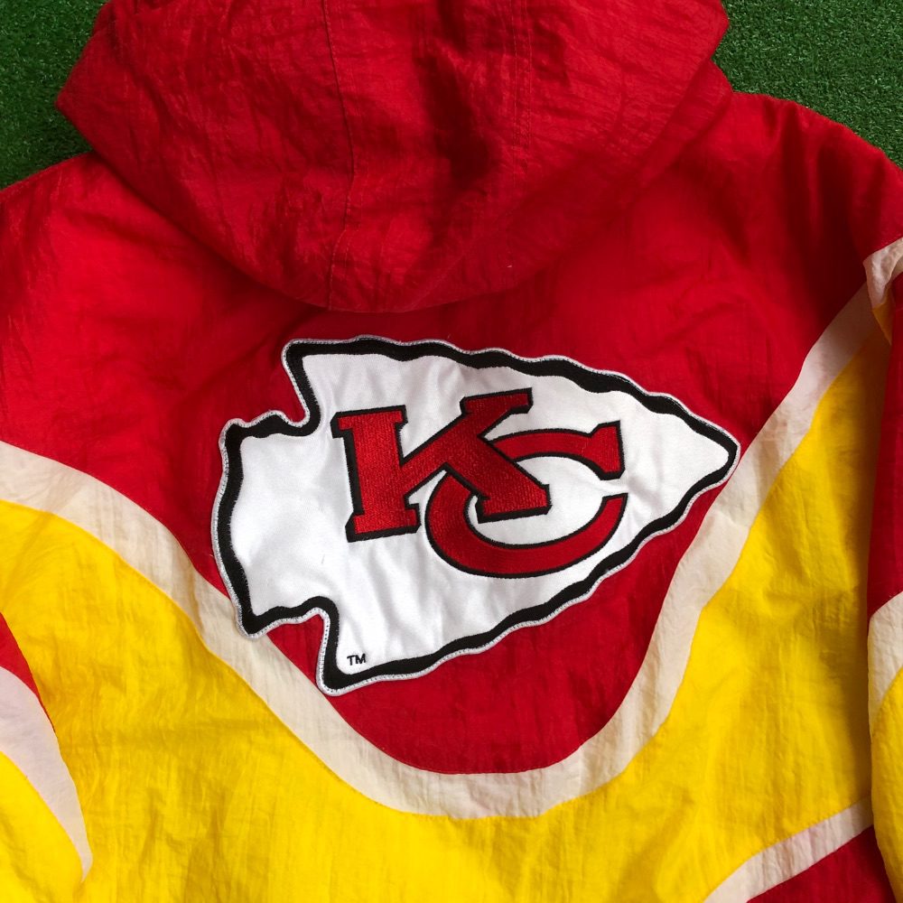 90's Kansas City Chiefs Apex One NFL Heavyweight Jacket Size XL