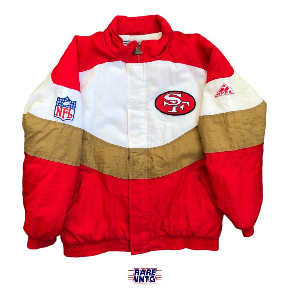 90's San Francisco 49ers Apex One NFL Jacket Size Medium – Rare VNTG