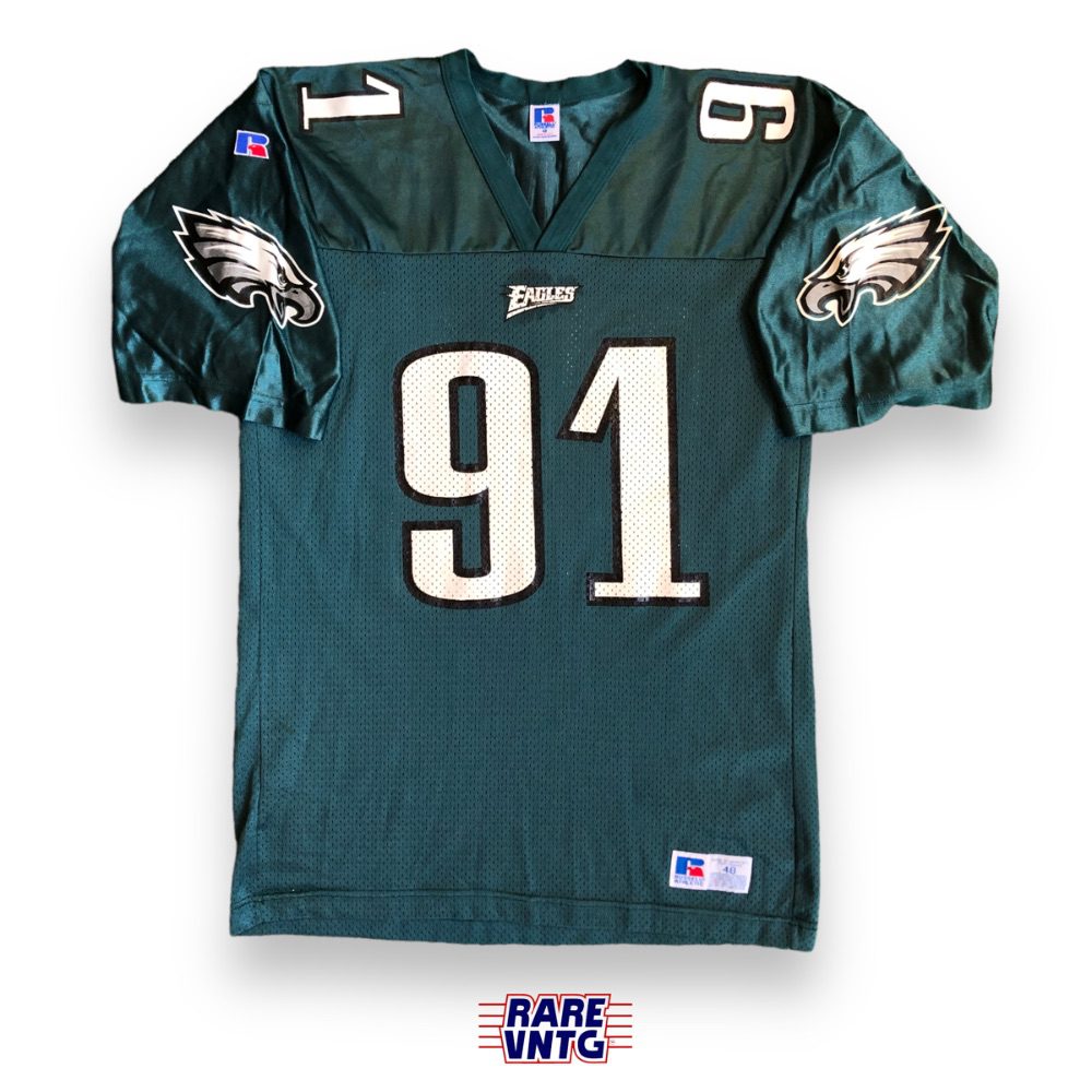 90's Andy Harmon Philadelphia Eagles Russell NFL Jersey Size 48 XL