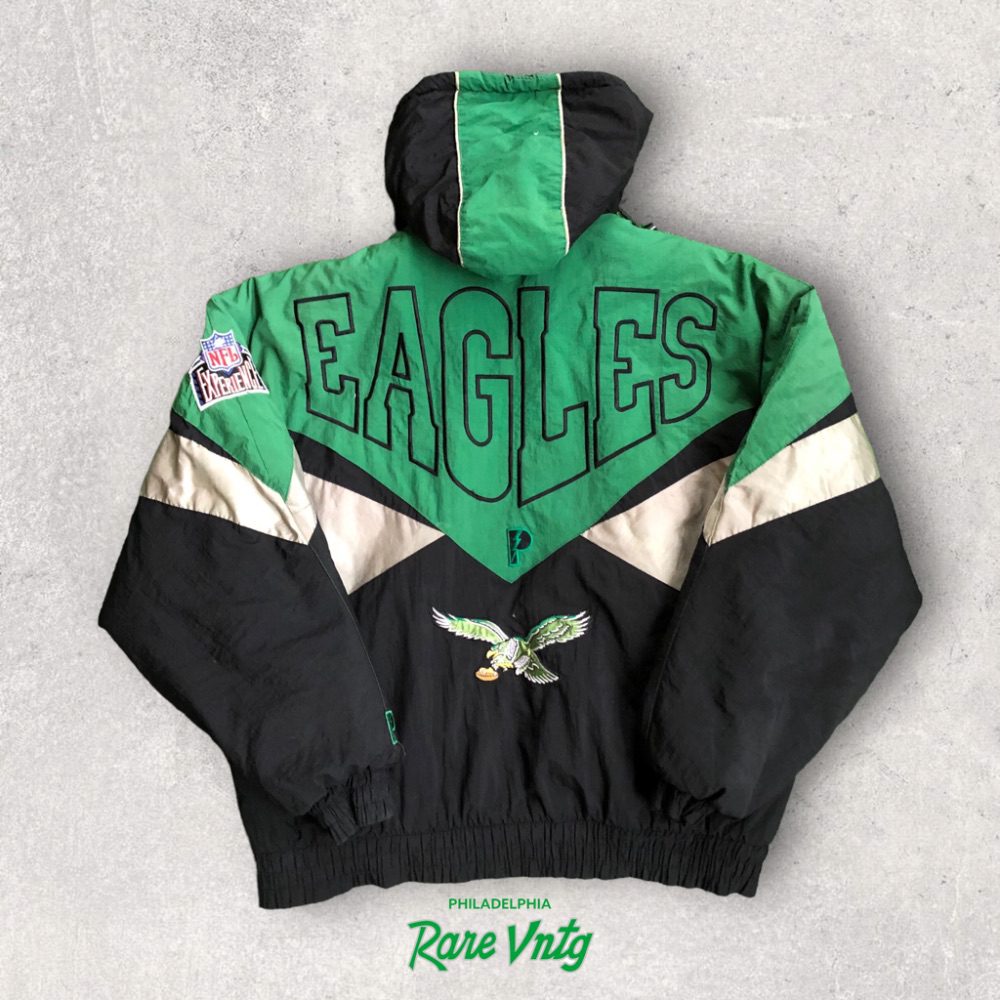 90's Philadelphia Eagles Pro Player NFL Heavy Weight Jacket Size