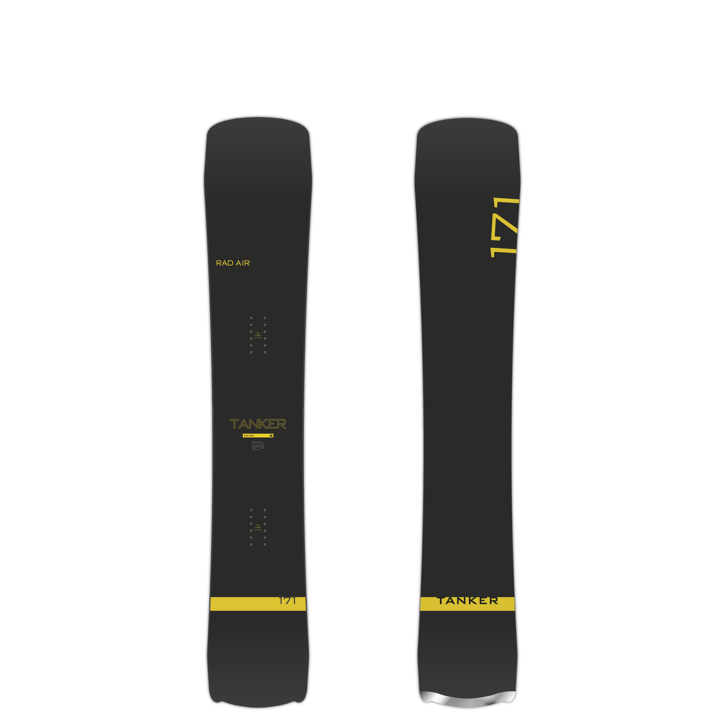 RAD AIR TANKER STEALTH BLACK | RAD AIR SNOWBOARDS