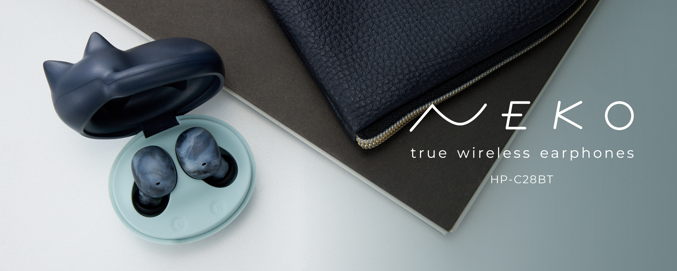 ねこ、かわいい」がイヤホンに 猫をモチーフにした完全ワイヤレス