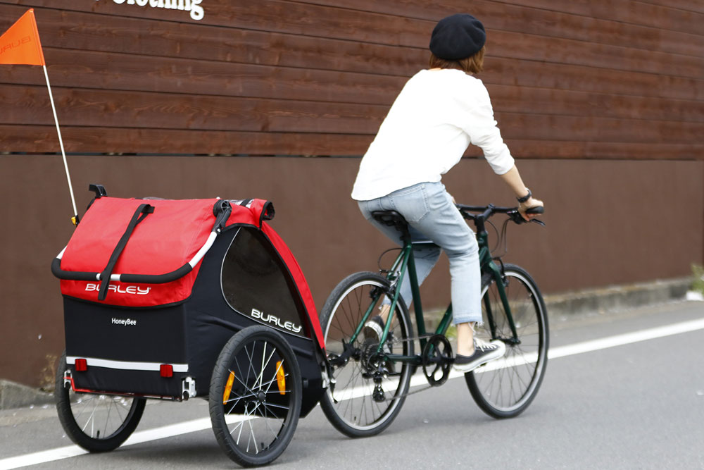 公式バーレー(Burley)自転車用ベビーカー,サイクルトレーラー