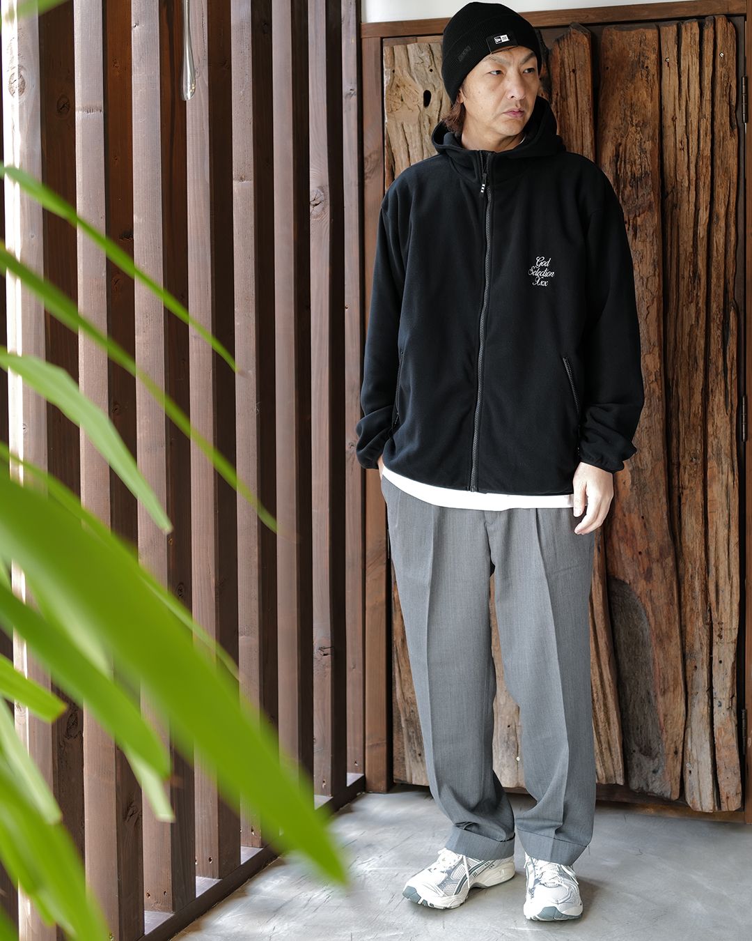 GOD SELECTION XXX - GX-A26-JK-03 FLEECE JACKET BLACK | River