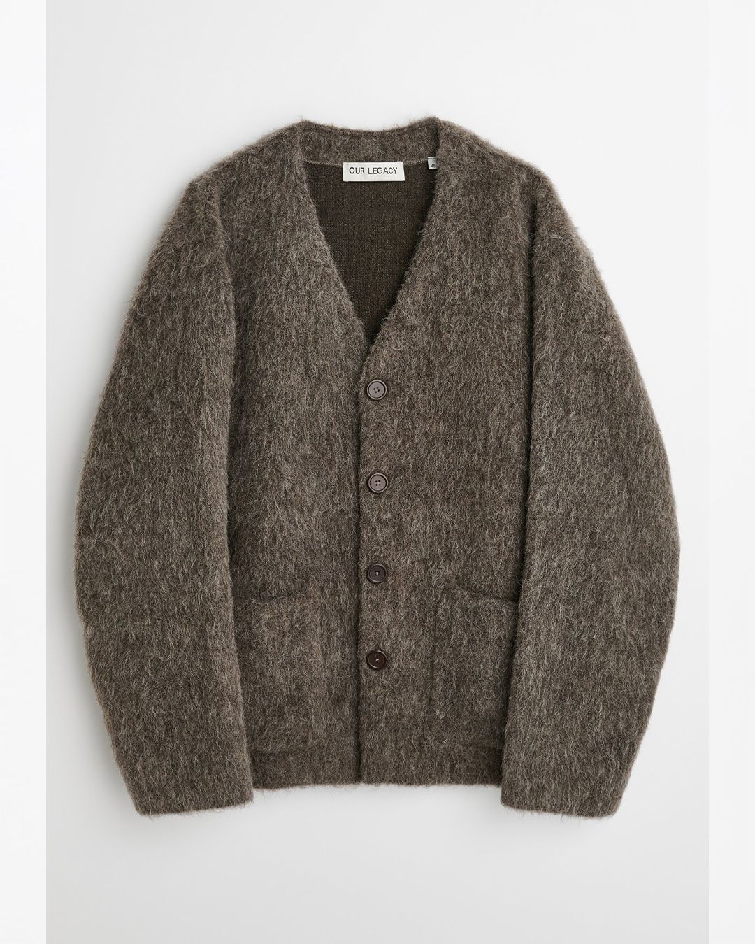 OUR LEGACY - CARDIGAN Mole Grey Hairy Wool | River