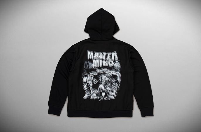 mastermind JAPAN - xTRIPPY ART ZIP PARKA ROCK STARS Black | River