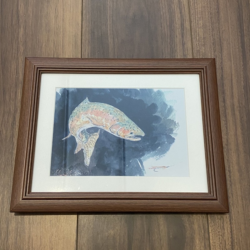 柴野邦彦] 水彩画 (額装) 2Lサイズ | 北海道フィッシングガイドRiver Freak