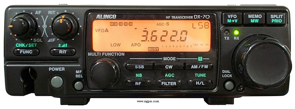 ALINCO DX-70 10w機 HFトランシーバー 通電送受信確認 ゼネカバ ALINCO