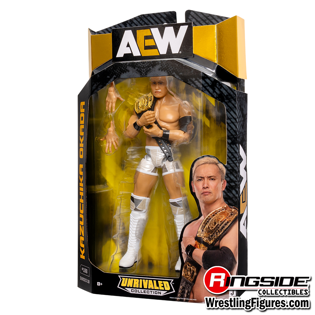 Kazuchika Okada - AEW Unrivaled 18 Toy Wrestling Action Figure by