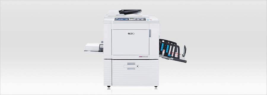 2色輪転機理想Riso MZ970 デジタル印刷機長年放置の為用相談