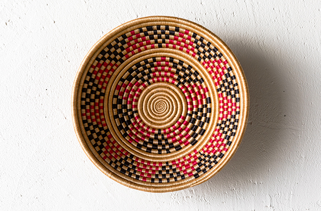 カゴアミドリ Ruise B ルワンダ バスケット 空と太陽 2点おまとめ