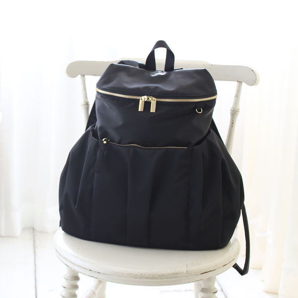 マザーズリュック 人気の黒 きれいめ | ママリュックのルカルカ