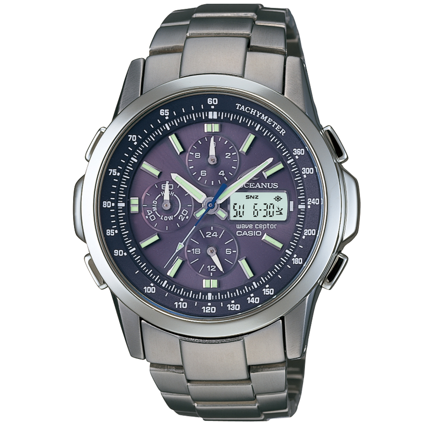 初代カシオ OCEANUS OCW-500 メンズ クロノグラフ チタン 初代