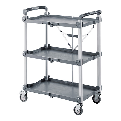 折りたたみ式ワゴン台車/M1375FB-66WT/測定/包装/物流/専門 - 株式会社