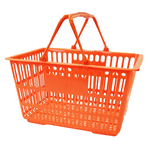 ショッピングバスケット（18L/オレンジ）/M1494WD-18T-OR/測定/包装