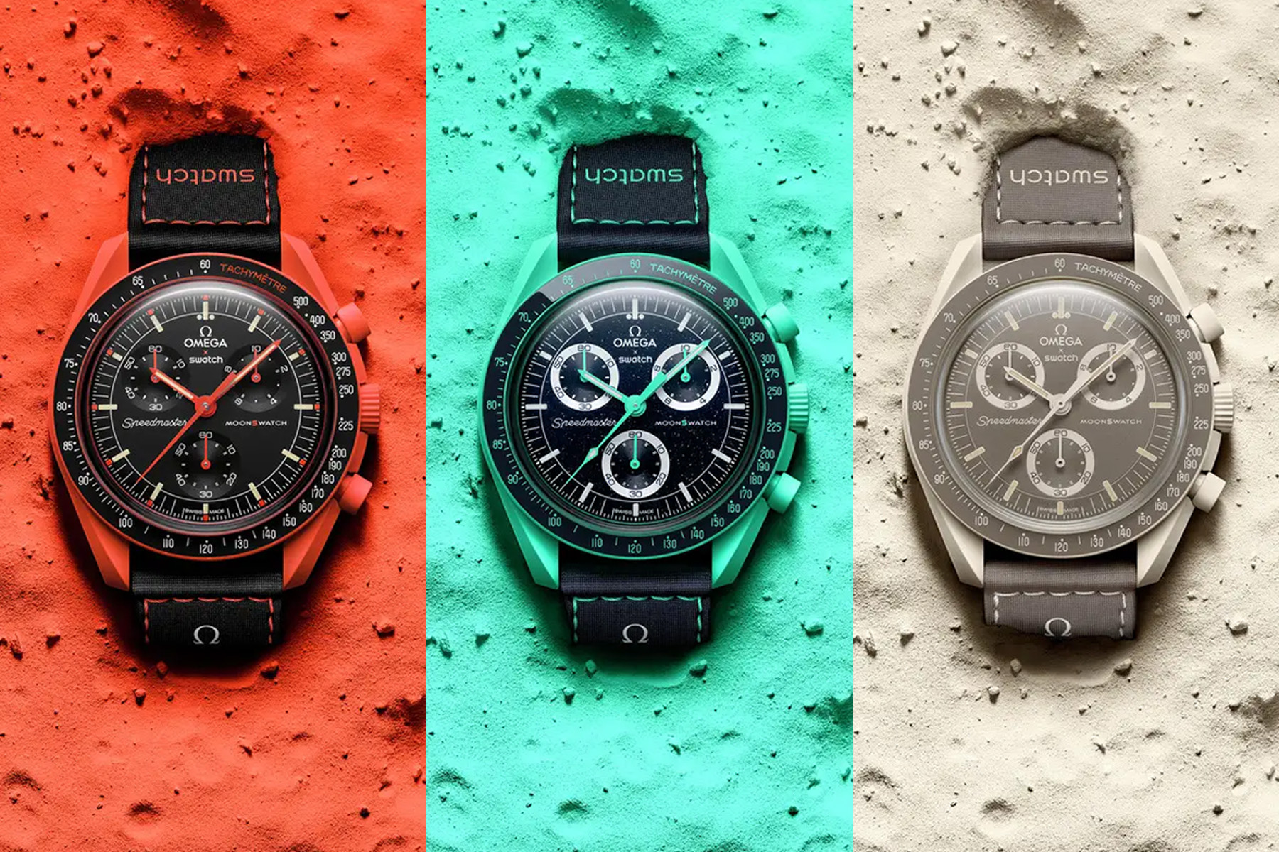 オメガ×スウォッチ、地球がテーマ 3つの新色登場 - Impress Watch