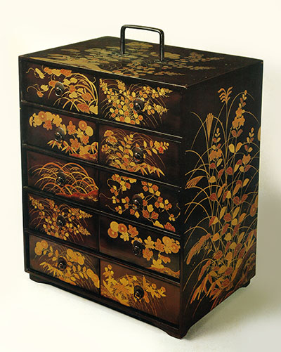 秋草蒔絵歌書箪笥〜優品に学ぶ | 輪島塗の老舗 輪島屋善仁 | Wajimaya