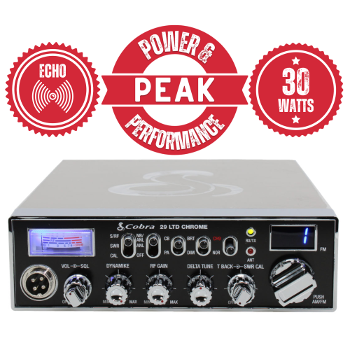 Cobra 29 LTD CHR FM Chrome CB Radio Peak & Echo Upgrade